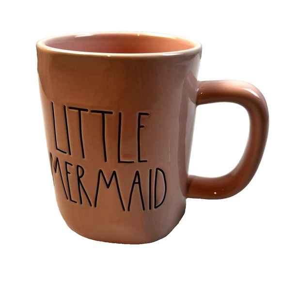 Rae Dunn Little Mermaid Disney Princess Mug Pink Artisan Collection By Magenta - Picture 7 of 7